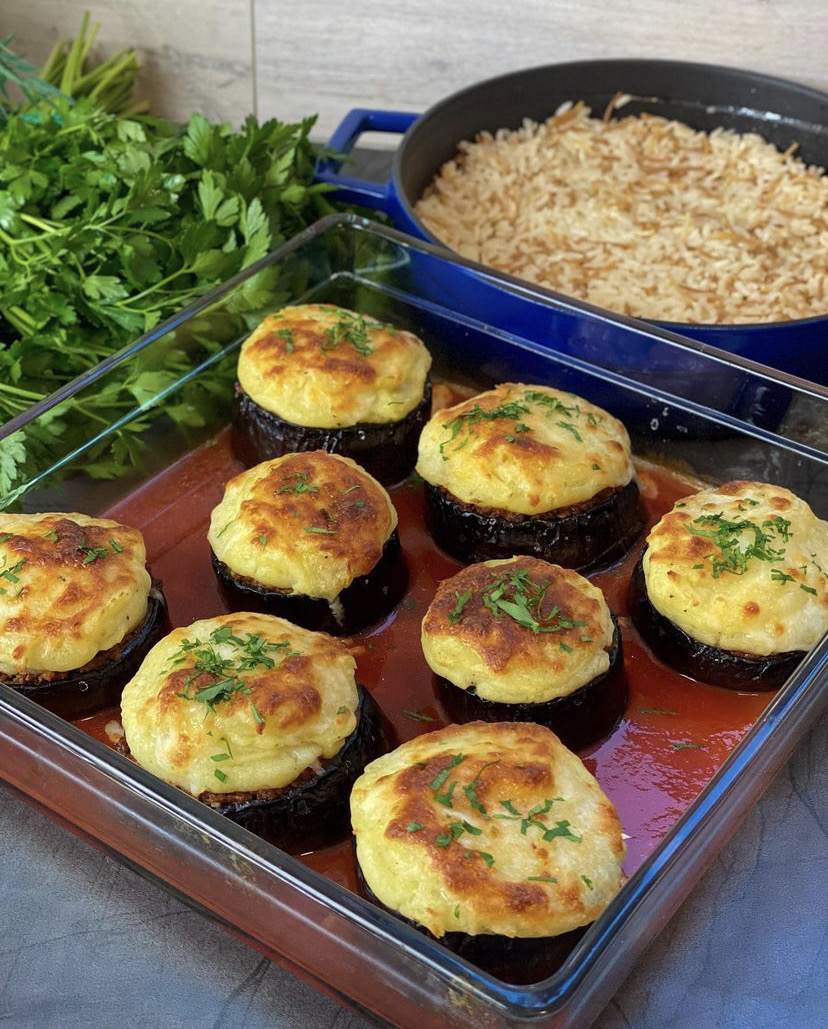 Patates Püreli Patlıcan Kebabı