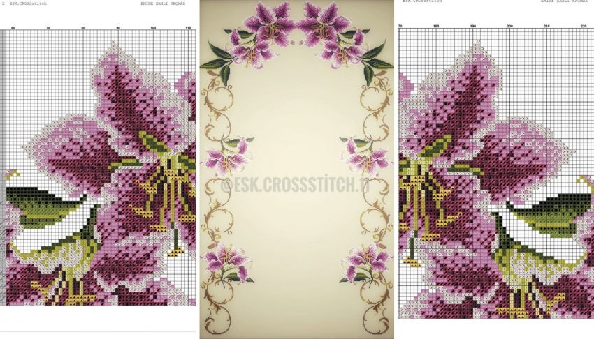 ETAMİN / KANAVİÇE SECCADE ŞABLONU