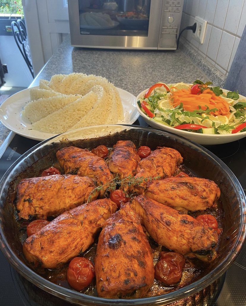 ISPANAKLI MANTARLI TAVUK SARMA