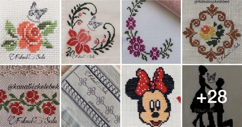 Çok İlgi Gören Birbirinden Güzel Kanaviçe Örnekleri