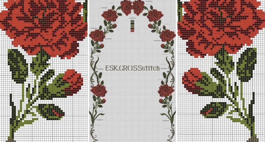 Karanfil Etamin Seccade Şablonu