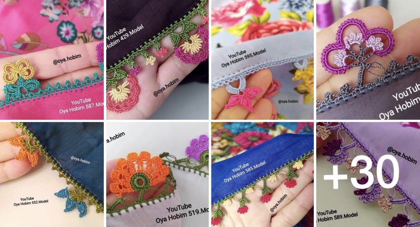 Bu Senenin En Moda Birbirinden Zarif Tığ İşi Oya Modelleri