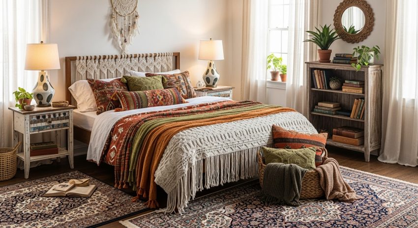 🌿 Bohem Yatak Odası Modelleri 2025: Ruhunuza Hitap Eden En Güzel Fikirler!